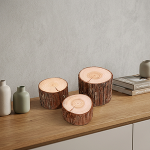 Décoration de bureau sur le thème de la nature morte, ornement paysager en bois de sapin, accessoires de photographie de produits - Product Image 5