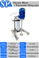 SPRALL Power Savon Liquide Lotion Agitateur Haute Vitesse Dispersant Pneumatique Système De Levage Peinture Dissolver Machine Shampooing Mélangeur