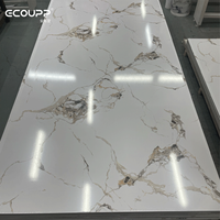 Panneaux muraux en PVC imperméables Ecoupp, effet marbre, 600*1200mm, panneaux muraux intérieurs adaptés à un usage récréatif