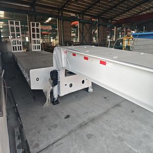 Semi-remorque surbaissée haute résistance à 6 essieux, capacité de transport de 60, 80, 100 tonnes, pour le transport de marchandises - Product Image 3