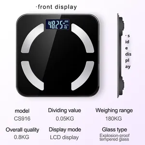 Báscula de Grasa Corporal Bluetooth Exclusiva, Monitor de Composición Corporal de Alta Precisión, Producto Compatible, Aplicación Multi-idioma, Totalmente <span class=keywords><strong>Certificada</strong></span> - Product Image 4