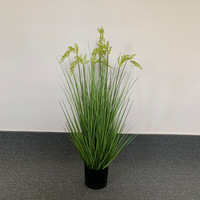 Rumput Buatan, Bunga Padi, Bunga Bawang, Bunga Buluh, Tanaman Buatan Tangan, Realistis, Ringan, Natal, Paskah
