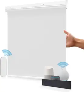 Customized Automatic Curtain wifi remote control motorized wireless electric switch roller blinds