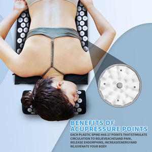 Masajeador Muscular de PVC, Relajación, Alivio del Estrés, Juego de Esterilla y Almohada de Acupuntura, Acupresión Shakti para Dolor de Cuello y Espalda - Product Image 6