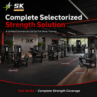 Equipo de Gimnasio SK con Sistema de Pesas, Juego Completo con Máquina de Prensa de Piernas para Gimnasios Comerciales, Clubes y Hoteles