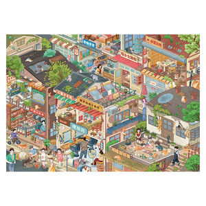 1 paquet d'autocollants de <span class=keywords><strong>la</strong></span> série Small Town & Poetry Street Scenes, autocollants miniatures 3D pour <span class=keywords><strong>la</strong></span> création de jouets et le journaling - Product Image 6