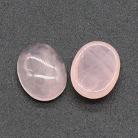Cabochon ovale en cristal naturel 8x10mm, dos plat, dôme simple, pierre géométrique pour la création de bijoux DIY