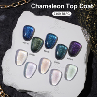 Vente en gros de vernis à ongles en gel UV longue durée, 15 ml, finition caméléon