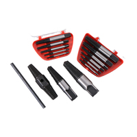 Juego de brocas extractoras de tornillos con guía, para remover tornillos rotos o dañados, juego de extracción rápida y fácil.