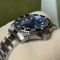 Montre mécanique automatique de plongée de luxe pour homme Turck, boîtier en acier inoxydable, verre saphir, chronographe à aiguilles, 40 mm, 300 m étanche