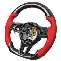 Volant de course en fibre de carbone sur mesure compatible avec Porsche 911.2 Panamera Macan Cayenne Boxster 718 Cabriolet