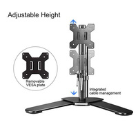 Soporte de Monitor de brazo largo único de rotación de 360 grados, soporte de ordenador de escritorio para montaje en soporte de montaje de Monitor LCD de 17 "-32"
