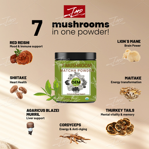 Mélange de café instantané de qualité alimentaire OEM sous marque privée, enrichi en matcha, champignons <span class=keywords><strong>Lion</strong></span>'s Mane et Reishi - Product Image 4