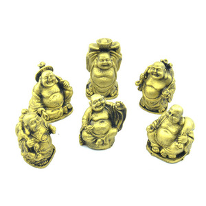 Estatua de Buda de Resina China de 2 Pulgadas, 100 Unidades/Caja, Varios Colores, Estilo Budista, Artículo Coleccionable - Product Image 4