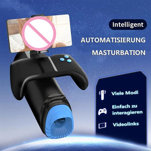 Masturbador Automático Masculino, Vagina Realista de Bolsillo con Soporte para Teléfono Celular y Mango, Juguetes Sexuales Orgásmicos de un Clic - Product Image 6