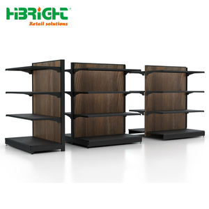 Supermercado estantes de almacenamiento de madera de la isla al por menor estanterías de la tienda de licor tienda estante de exhibición de madera góndola vino rojo - Product Image 4