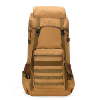 CB-447 Tas Gunung Kustom Kamuflase Pria 70 Liter Ransel Bagasi Oxford Ransel Perjalanan Luar Ruangan