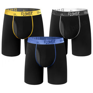 Bóxer para hombre, ropa interior transpirable de algodón y LICRA, venta al por mayor, bóxer para hombre con cintura elástica cómoda - Product Image 2