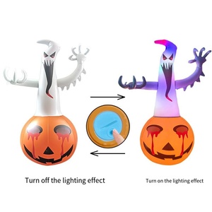 <span class=keywords><strong>D</strong></span>écorations gonflables <span class=keywords><strong>d</strong></span>'Halloween POWER : Figurines 3D stéréoscopiques en PVC avec lumières LED (Citrouilles, Fantômes) - Product Image 2