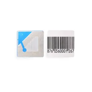 Bohang EAS rf Label with barcode Security Label sticker anti-theft rf alarm soft label/tag/sticker paper security tags