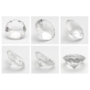 Cristal blanc diamanté 30 mm, accessoire de décoration de bureau - Product Image 2