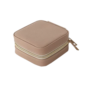 Caja de Joyería de Cuero PU Personalizada al por Mayor, con Múltiples Cajones y <span class=keywords><strong>Espejo</strong></span>, Estuche de Almacenamiento de Viaje de Lujo, Suministro Directo de Fábrica OEM - Product Image 4