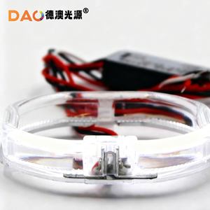 Ojos de Ángel LED de 2.5 Pulgadas (76mm) Cuadrados DRL para Modificación de Faros de Coche con Arnés de Cables - Product Image 4
