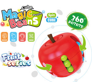 Funny Fruit Series Magic Bean Puzzle Cube 360 Rotation Sensory Fidget Toys Éducation précoce pour les enfants - Product Image 4