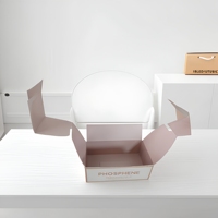 Boîte à tiroir rigide personnalisée avec logo, en matériaux recyclés écologiques, pour emballage de produits de boulangerie (cookies, donuts, cupcakes, sucre, sushi, aliments)