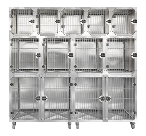 다기능 대형 모듈 형 스테인레스 스틸 호텔 강아지 대형 개 사육장 상자 은행 케이지 상자 개집 - Product Image 2