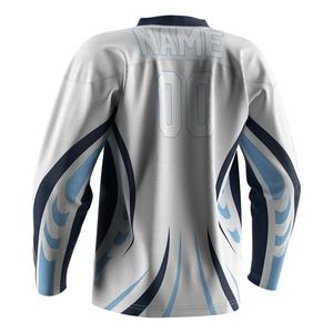 Uniformes Deportivos Sublimables al por Mayor, Material Dry-Fit para Adultos, Ropa para Niños, Jersey de Hockey sobre Hielo Personalizado - Product Image 2