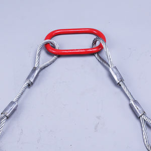 Op Maat Gemaakte 1-poot Draadkabel Sling Haak En <span class=keywords><strong>Loop</strong></span> Fabriek Directe Verkoop Voor Stroppen - Product Image 4