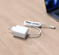 Chargeur rapide tout-en-un 65W avec câble Type-C inclus, adaptateur de charge rapide PD 3.0 pour MacBook/iPhone/Samsung - Prises universelles