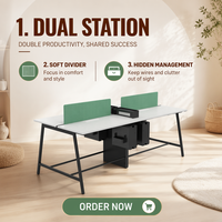 Station de travail industrielle fixe ergonomique moderne personnalisée couleurs personnalisables en acier pour les entreprises à domicile avec tiroirs