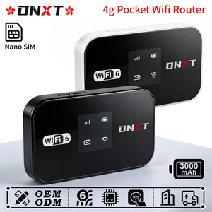 Routeur WiFi mobile DNXT 300 Mbps 3000 mAh, mode AP, WPS, WiFi 6, Type-C, 4G, pour les voyages - Product Image 1