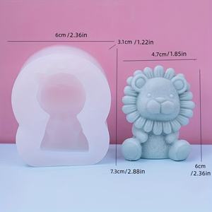 Stampo in Silicone 3D a Forma di Leone per Candele Fai-da-Te, Torte al Cioccolato e Profumatori per Auto - Essenziale per Cucina e Sala da Pranzo - Product Image 3