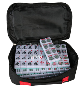 Mahjong personnalisé à double couche opaque avec gravure sur le devant, tuiles uniques et colorées, américain, chinois, hongkongais, singapourien, japonais - Product Image 6