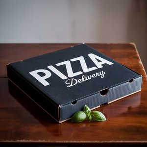 KAKA scatola di cartone ondulato per uso alimentare per Pizza e da asporto | Cartone per imballaggio espresso sicuro con Design personalizzato - Product Image 2