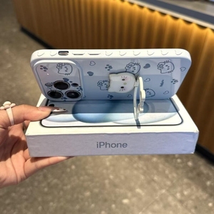 Cartoon KT Cat Bow Stand Soft TPU Mobile Phone <b>Case</b> For <b>IPhone</b> 17 16 15 Pro Max Cute Holder Shockproof LOVE Bracket Back Cover - Product Image 4