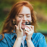 TONFLY Double Trou Inhalateur Nasal Diffuseur Sniffer Herbal Repair Boîte Nasale Rafraîchissant Éveil Cerveau Menthe Aromatisée Bâton Énergétique