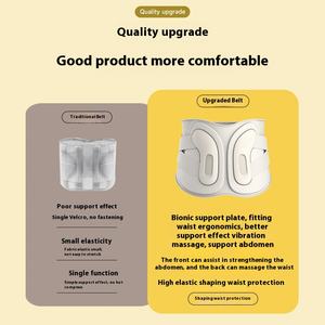 เครื่องนวดเอวไฟฟ้าแบบพกพา, เครื่องนวดเอวปรับแต่งได้เข็มขัดนวดหลังรองรับการสั่นสะเทือนสำหรับไหล่ร่างกายบริเวณคอใบหน้า - Product Image 4