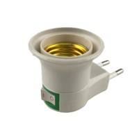 Adaptateur de douille de lampe LED A13-1 E27 avec interrupteur et convertisseur de prise européenne, douille de lampe à vis avec bouton interrupteur, support de lampe
