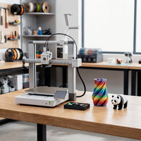 Impresora 3D A1 Combo con Calibración Totalmente Automática, Compensación de Flujo Activo de un Solo Color, Nueva para Uso Industrial