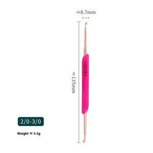 TPR <span class=keywords><strong>colle</strong></span> douce double tête <span class=keywords><strong>crochet</strong></span> pour ménage fait à la main bricolage outil de tricot <span class=keywords><strong>crochet</strong></span> 5 ensembles de <span class=keywords><strong>crochet</strong></span> - Product Image 6