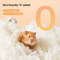 Alas Tidur Hamster Tafit yang Dapat Disesuaikan, Anti Debu, 100% Pulp Alami untuk Hewan Kecil Hamster Dwarf, Hamster Syria, Marmut, Gerbil