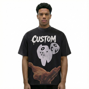 पुरुषों के कपास ग्राफिक स्ट्रीटवियर पुरुषों के लिए उच्च गुणवत्ता वाले थोक कस्टम वॉश टी-शर्ट थोक आपूर्तिकर्ता - Product Image 2