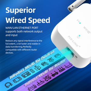 PIX-LINK <span class=keywords><strong>Prix</strong></span> Usine Abordable Répéteur <span class=keywords><strong>WiFi</strong></span> 6 Double Bande AX1800 <span class=keywords><strong>Amplificateur</strong></span> de Signal Sans Fil Facile à Configurer pour la Maison - Product Image 3