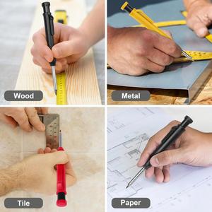 2.8mm Solid Carpenter Pencil Mechanical Deep Hole Marker for Woodworker Construction Architect Professional Set - Product Image 3