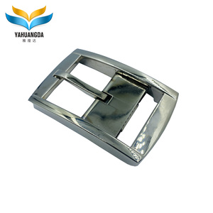 Biểu Tượng Tùy Chỉnh Hợp Kim Sang Trọng Bạc Nhanh Chóng Phát Hành Quần Áo Da Vành Đai Kim Loại Khóa Cho Nam Giới - Product Image 1