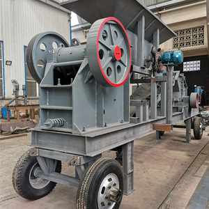 花崗岩、石灰岩、砂利、岩石の破砕用コンベア付きポータブルジョークラッシャー装置 - Product Image 4